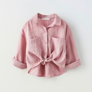 Zara flowy knotted shirt